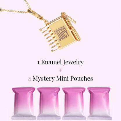 Mini Planner Locket Necklace+ 4 Mystery Mini Bags