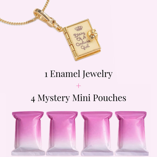 Keepsake Book Locket Necklace + 4 Mystery Mini Bags