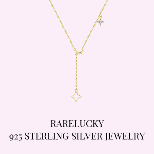RareLucky Celestial Star Drop S925 Necklace