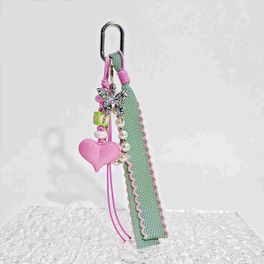 Butterfly Heart Bag Charm