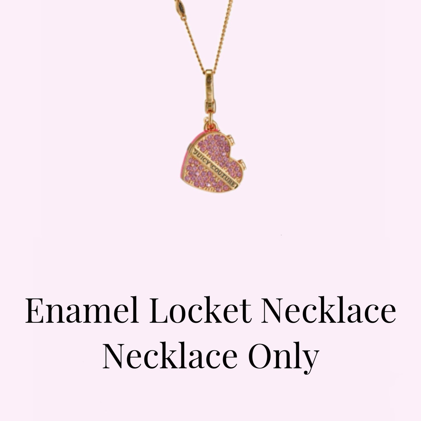 Sweetheart Secret Enamel Locket Necklace