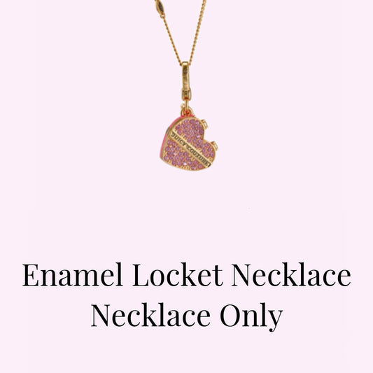 Sweetheart Secret Enamel Locket Necklace