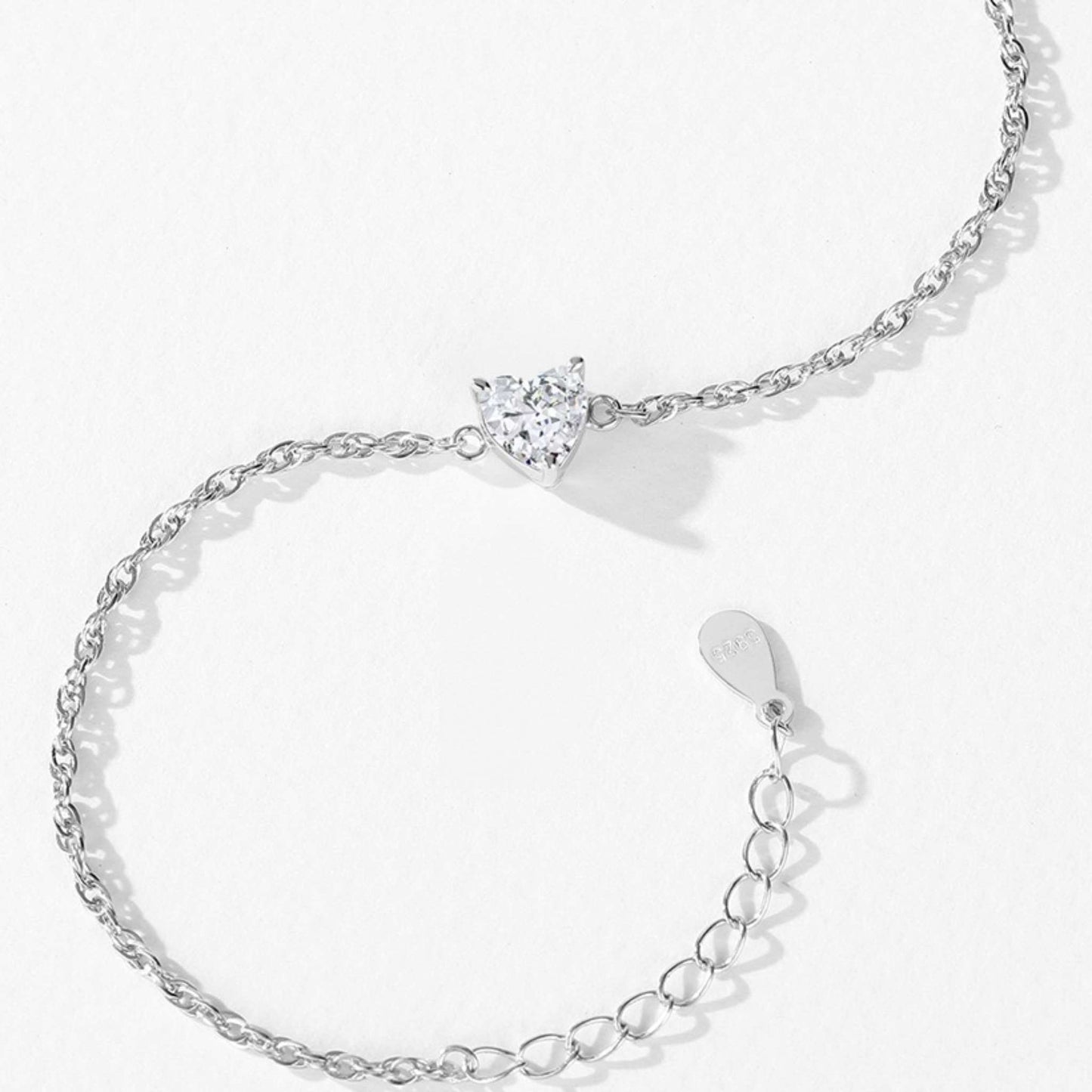 RareLucky Crystal Heart S925 Jewelry Set