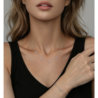 RareLucky Star Heart S925 Jewelry Set