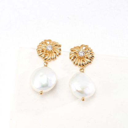 Golden Bloom Pearl Jewelry