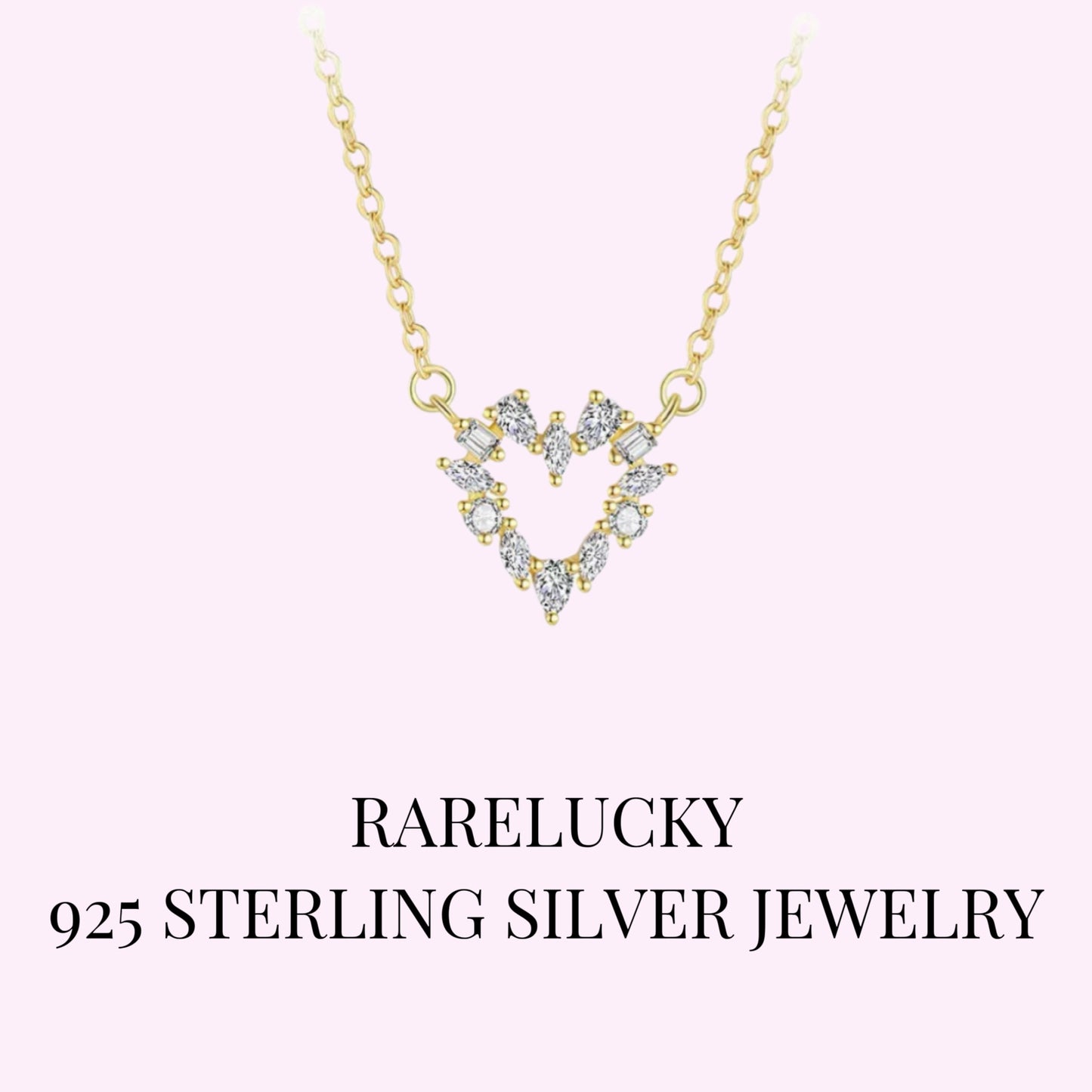 RareLucky Radiant Heart S925 Necklace
