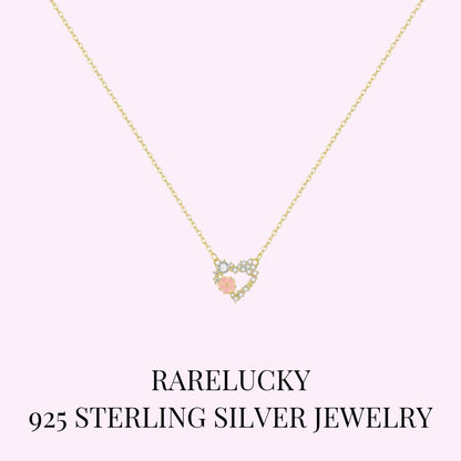 RareLucky Bloom Heart S925 Necklace