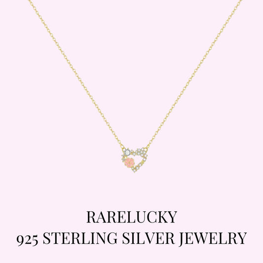 RareLucky Bloom Heart S925 Necklace
