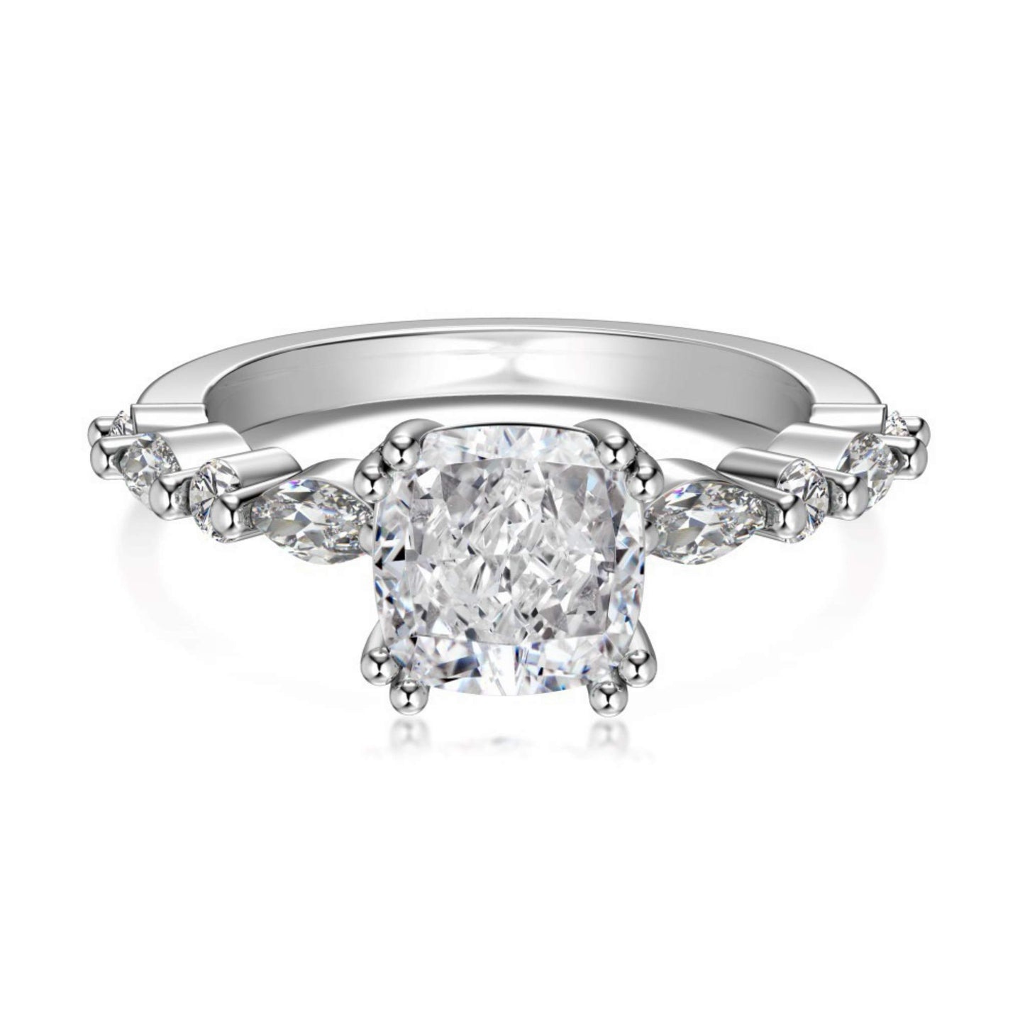 RareLucky Brilliant-Cut S925 Cubic Zirconia Ring Collection