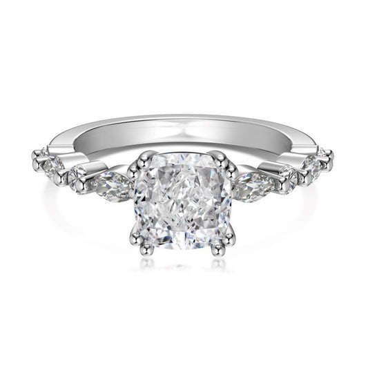 RareLucky Brilliant-Cut S925 Cubic Zirconia Ring Collection