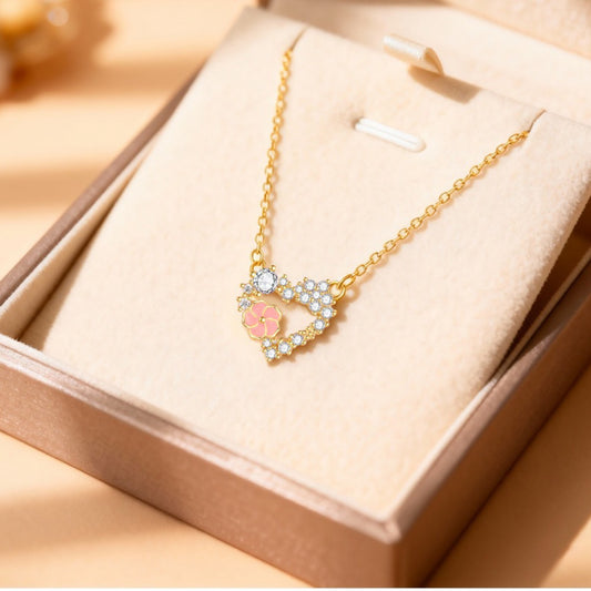 RareLucky Bloom Heart S925 Necklace
