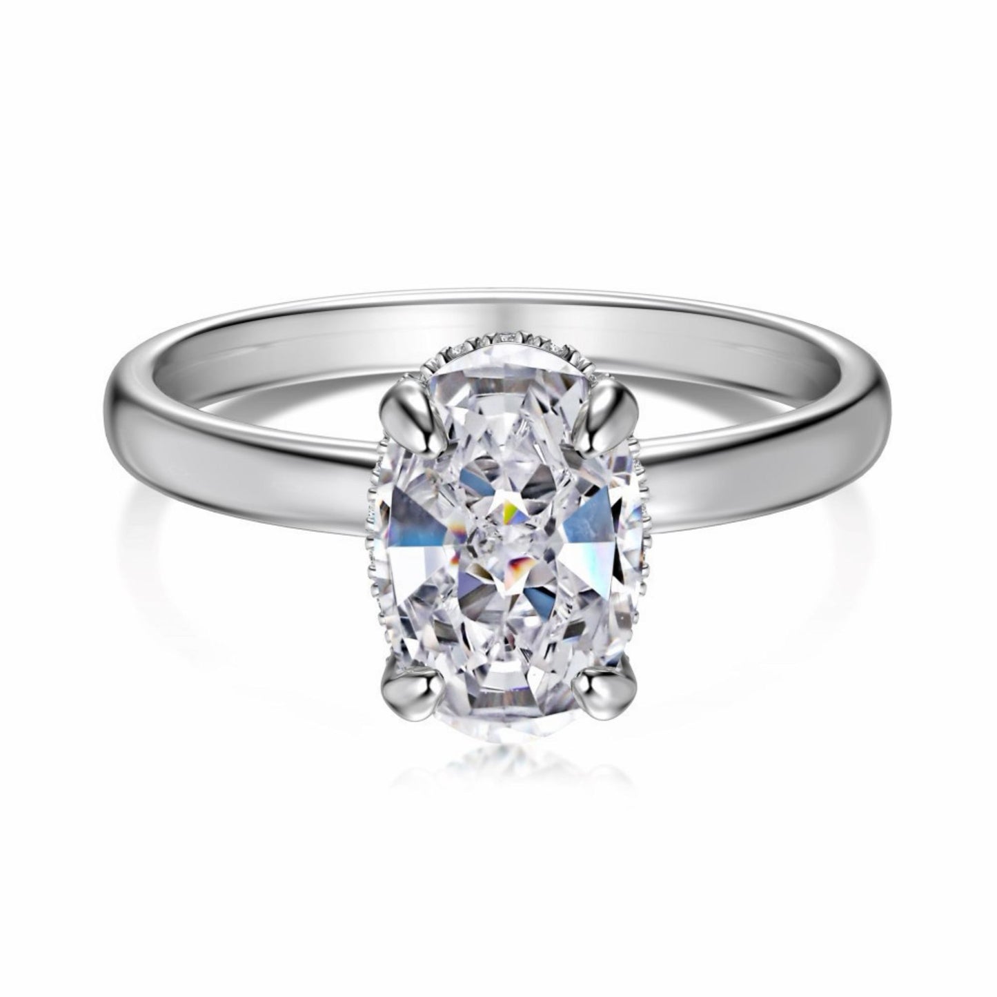 RareLucky Brilliant-Cut S925 Cubic Zirconia Ring Collection