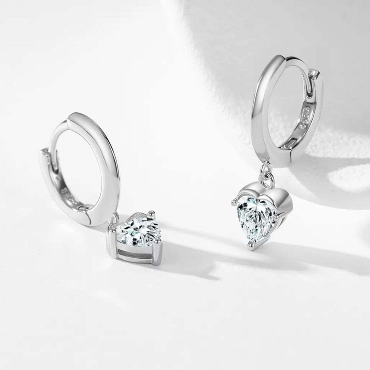 RareLucky Crystal Heart S925 Jewelry Set