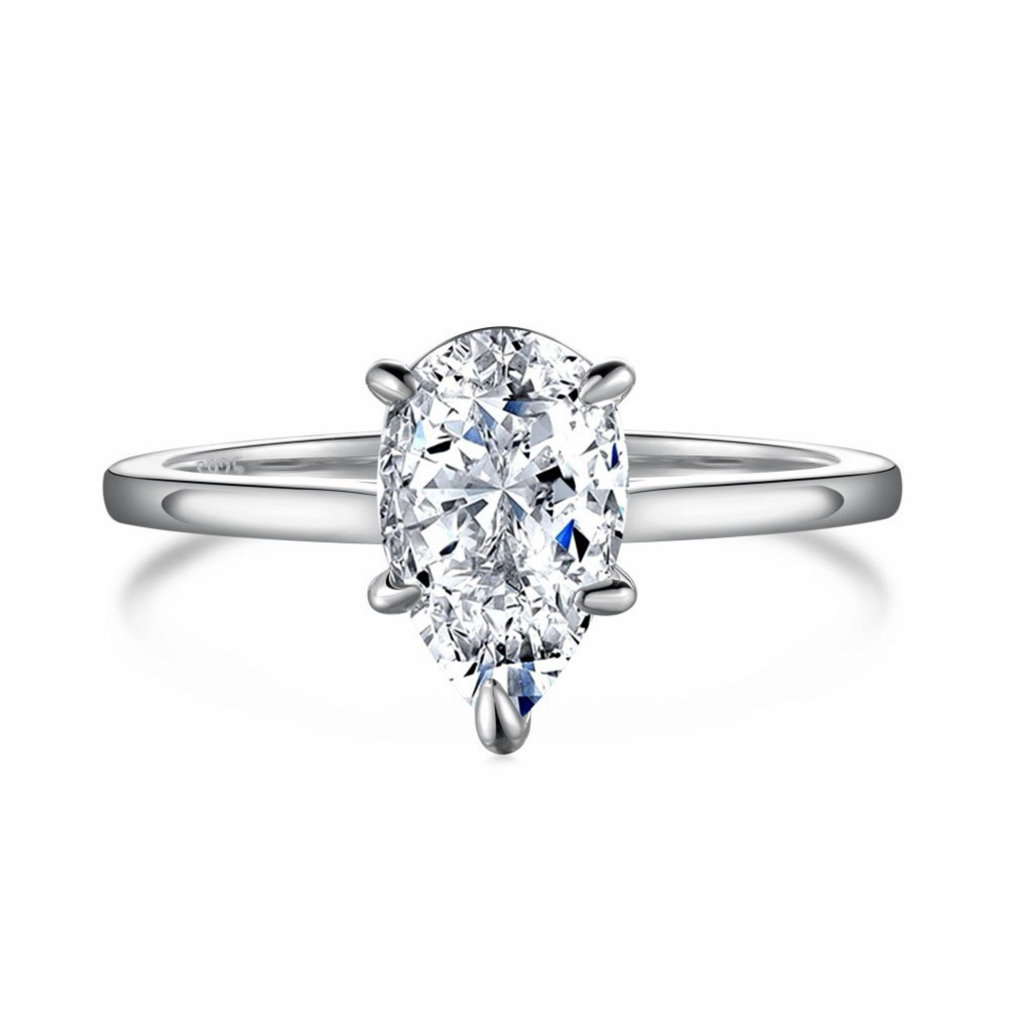 RareLucky Brilliant-Cut S925 Cubic Zirconia Ring Collection
