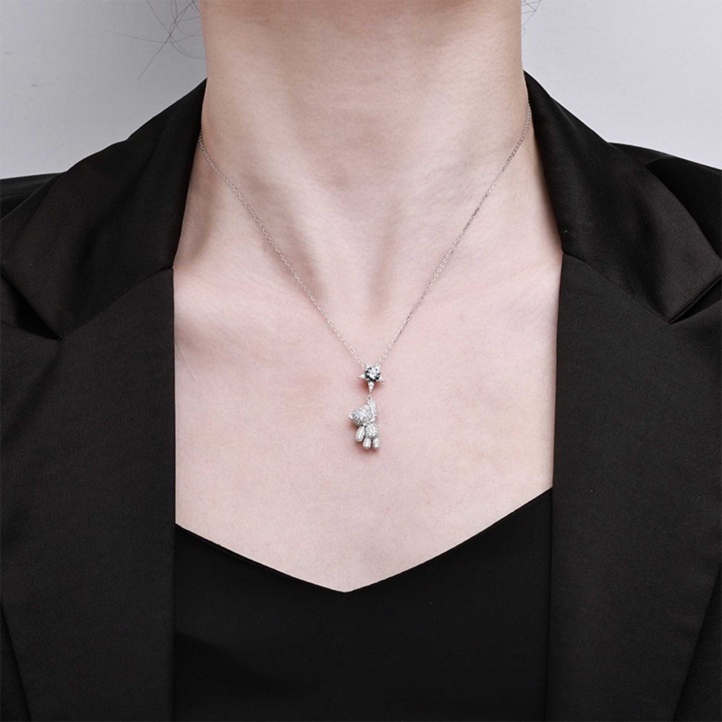 RareLucky Teddy Moissanite S925 Necklace Collection