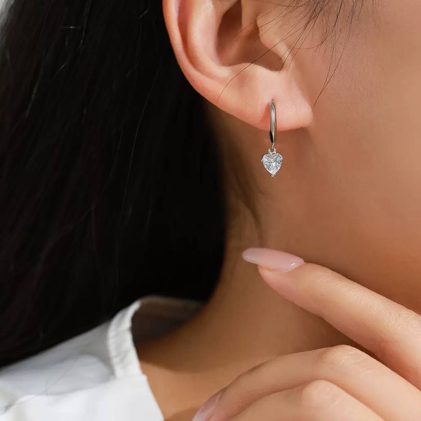 RareLucky Crystal Heart S925 Jewelry Set