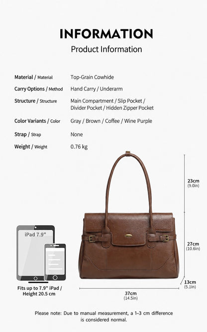 Vintage Leather Satchel Bag